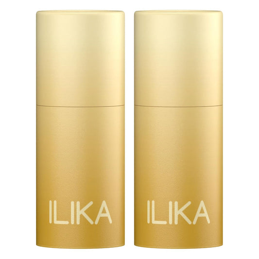 ILIKA 100% Natural Lip Balm - 2-Pack Unscented, 0.15 oz each