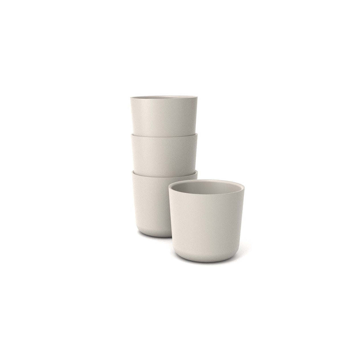 Bamboo Small Cup - 4 Piece Set Stone
