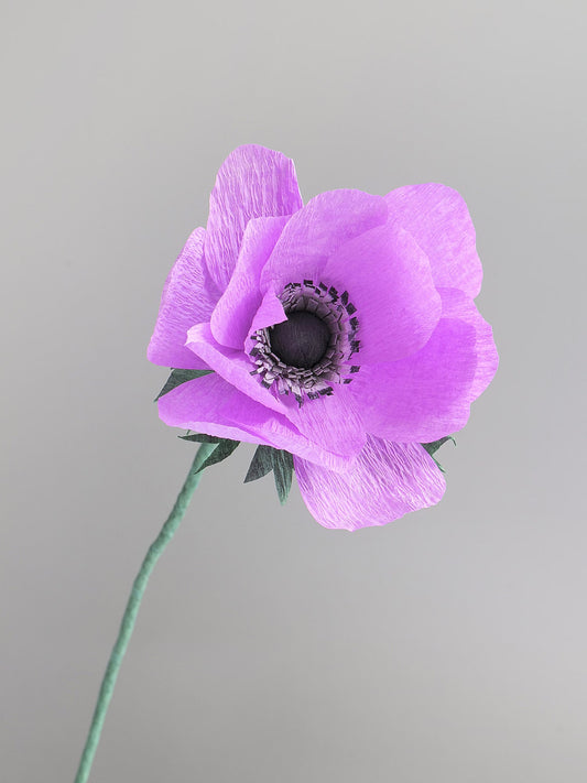 Anemone Single Stem | Handcrafted Paper Flower