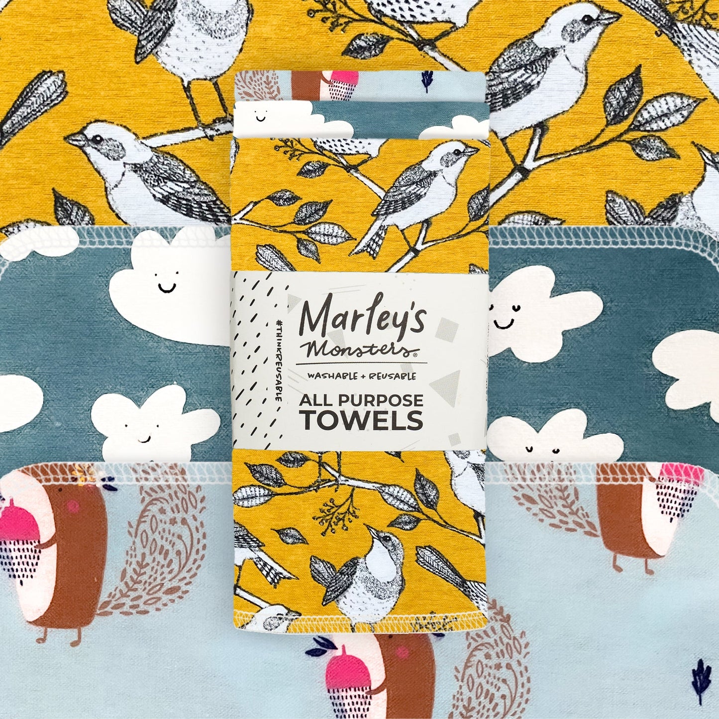 All-Purpose Towels: Mixed Prints 3 Count Pack