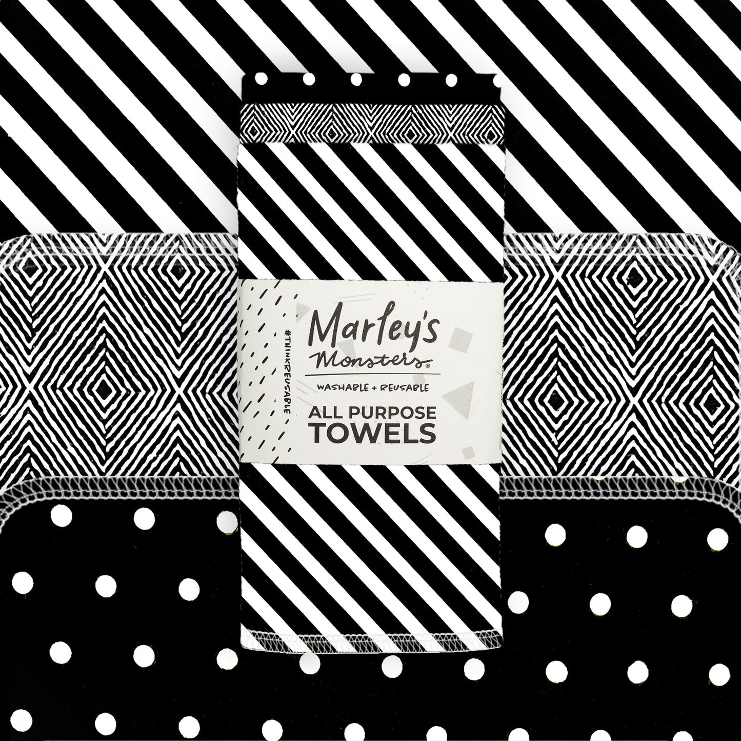 All-Purpose Towels: Mixed Prints 3 Count Pack