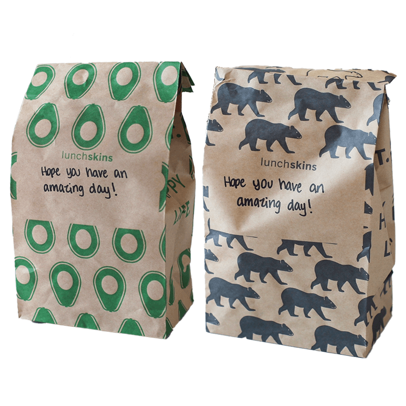 Compostable Paper Lunch Sacs Variety Pack