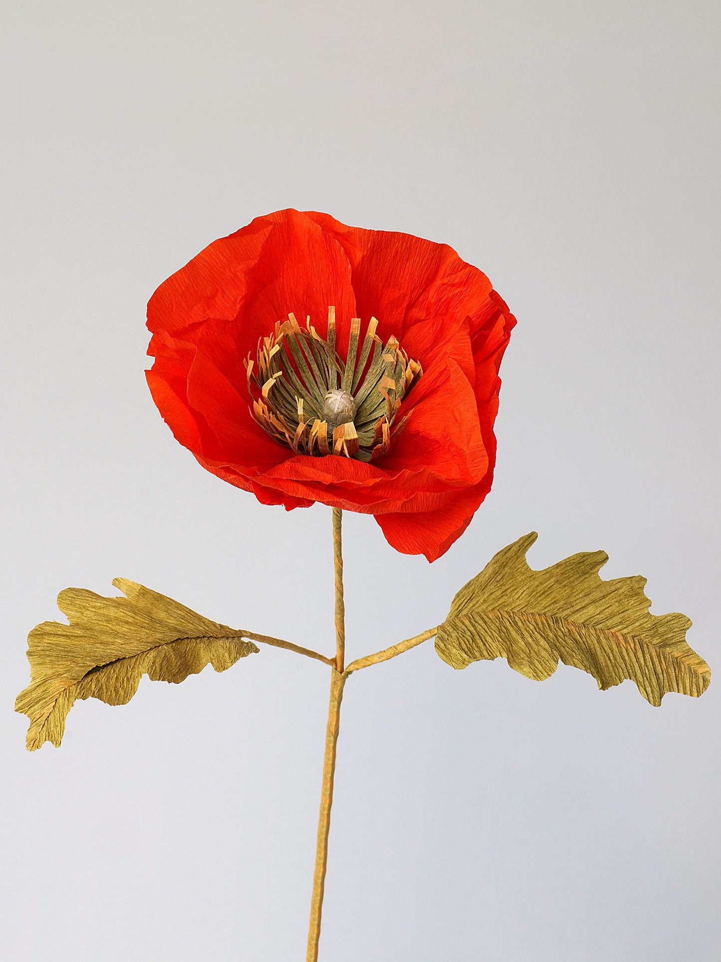 Icelandic Poppy Single Stem | Handcrafted Paper Flower