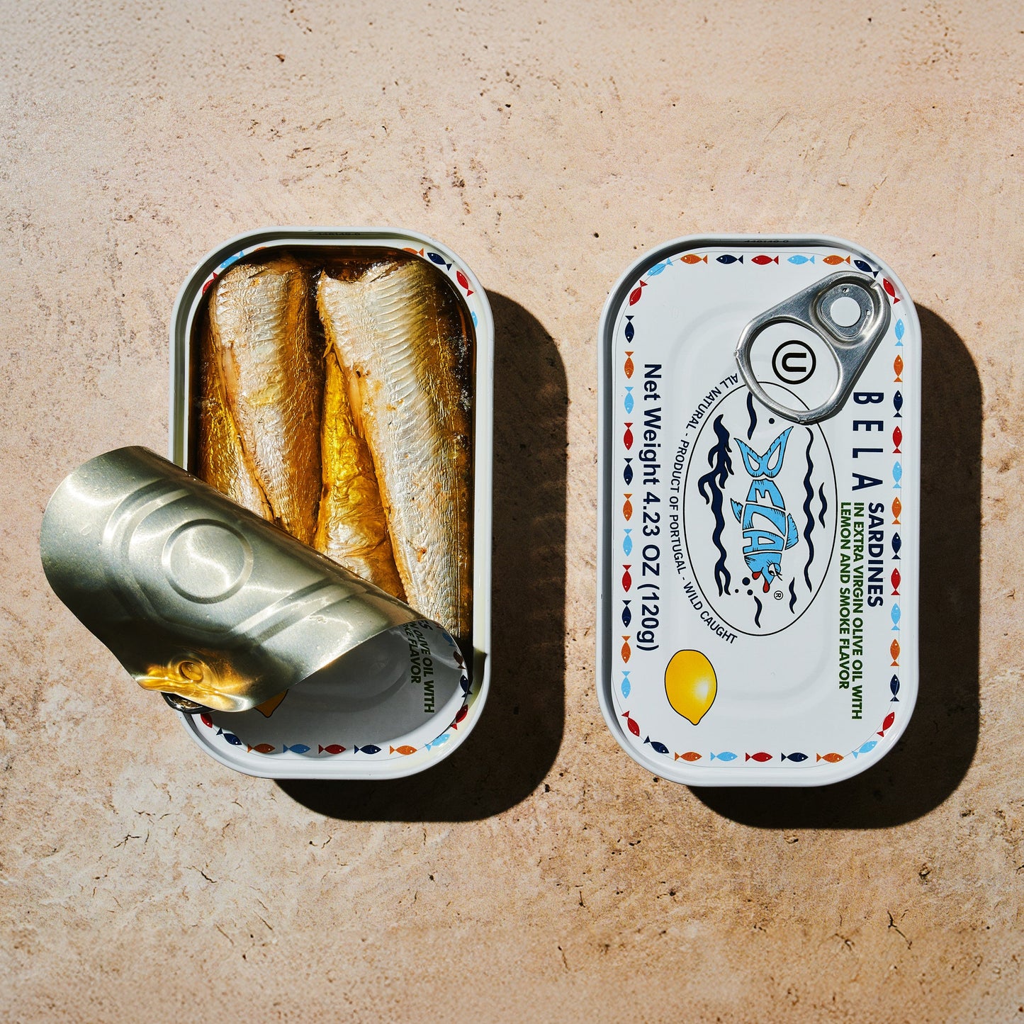 Sardines in Extra Virgin Olive Oil with Lemon and Smoke Flavor