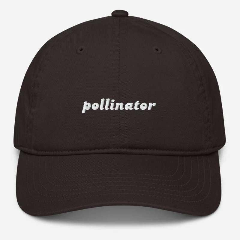 'Pollinator' Embroidered Organic Baseball Hat