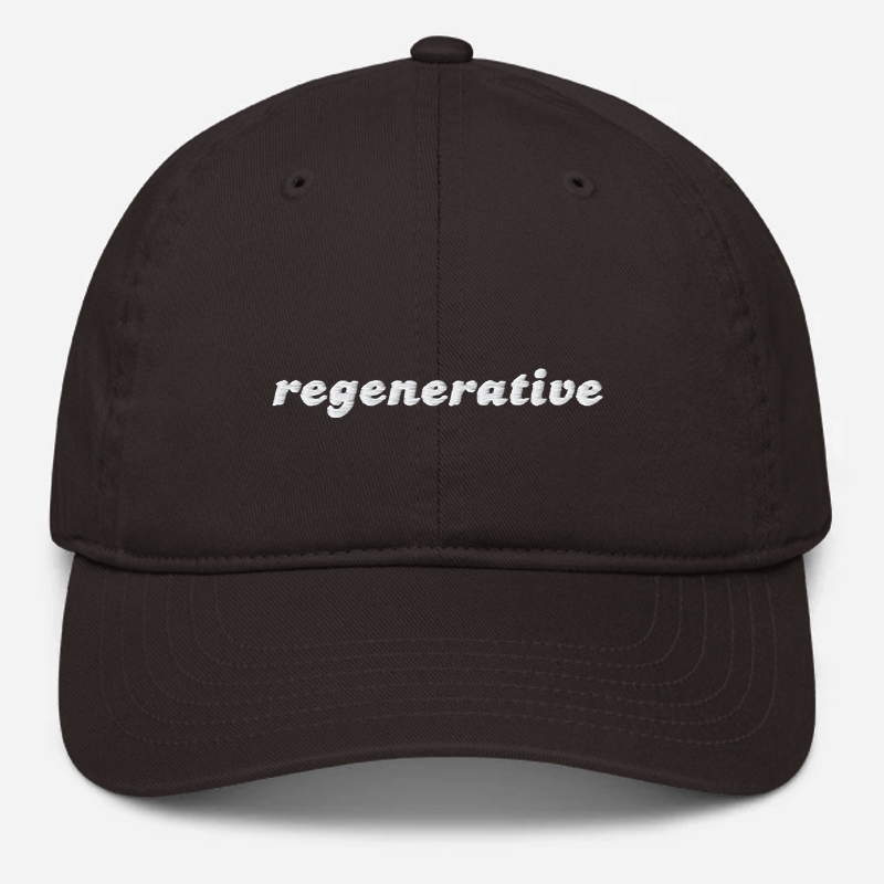 'Regenerative' Embroidered Organic Baseball Hat