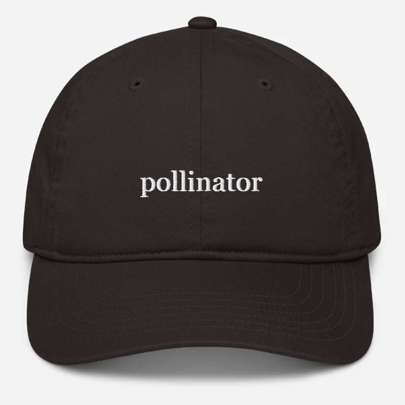 'Pollinator' Embroidered Organic Baseball Hat