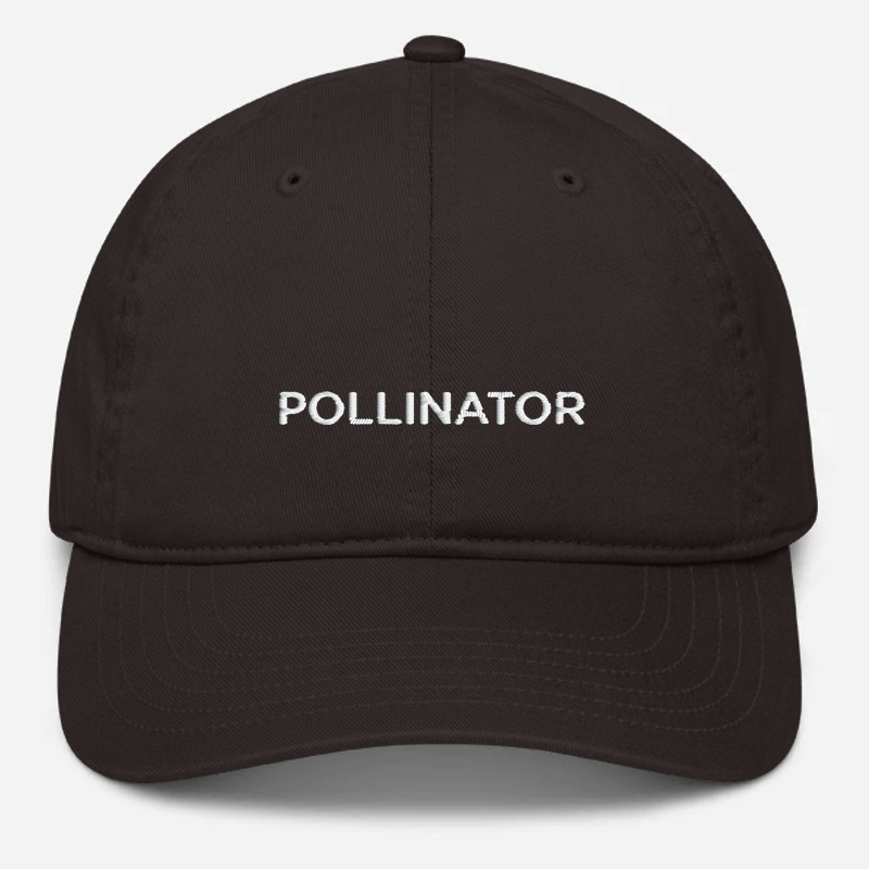 'Pollinator' Embroidered Organic Baseball Hat