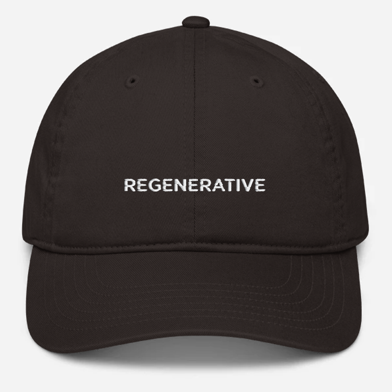'Regenerative' Embroidered Organic Baseball Hat