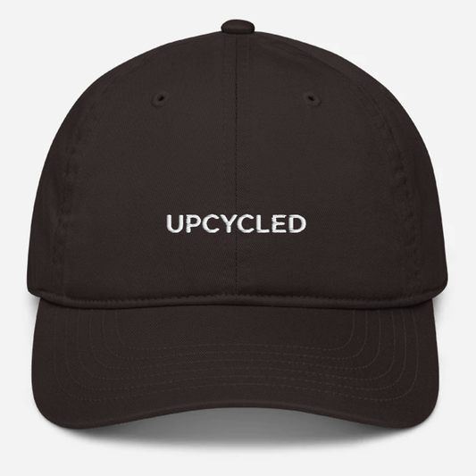 'Upcycled' Embroidered Organic Baseball Hat