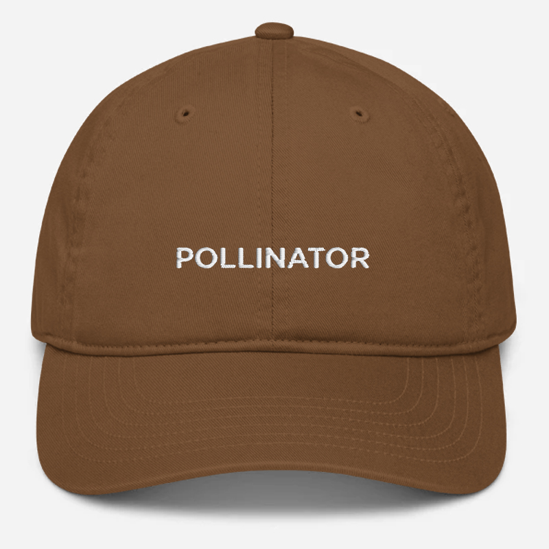 'Pollinator' Embroidered Organic Baseball Hat