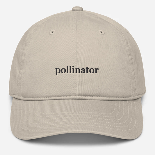 'Pollinator' Embroidered Organic Baseball Hat