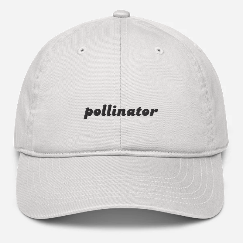 'Pollinator' Embroidered Organic Baseball Hat