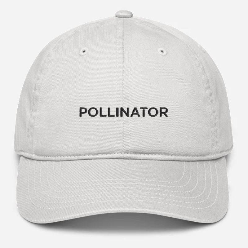 'Pollinator' Embroidered Organic Baseball Hat