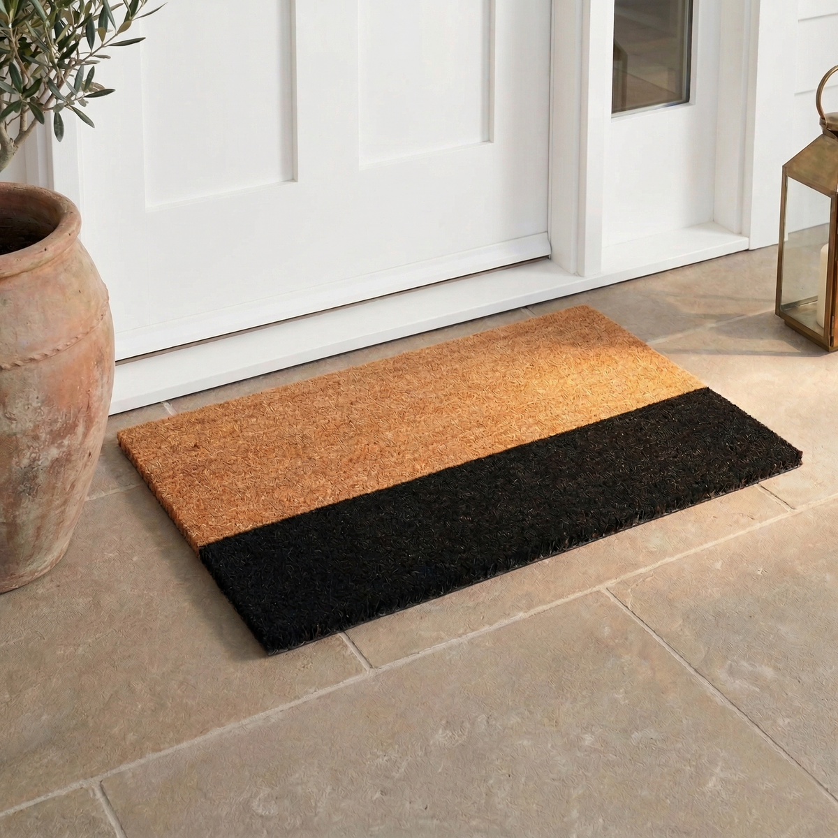 Black Belt Coir Doormat