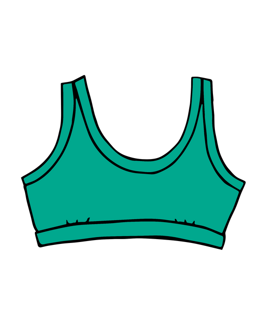 Bralette Peacock Green