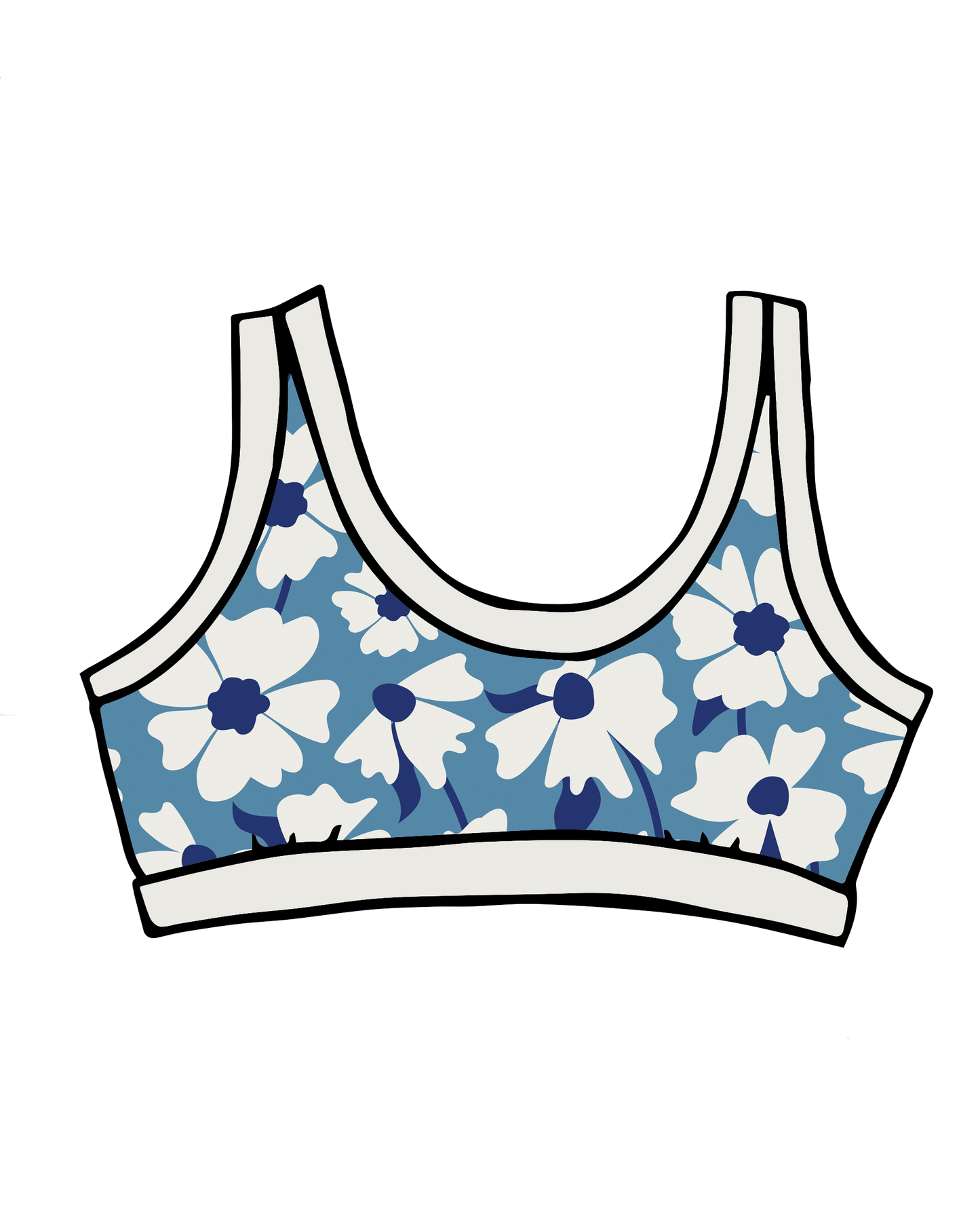 Bralette Moody Blooms