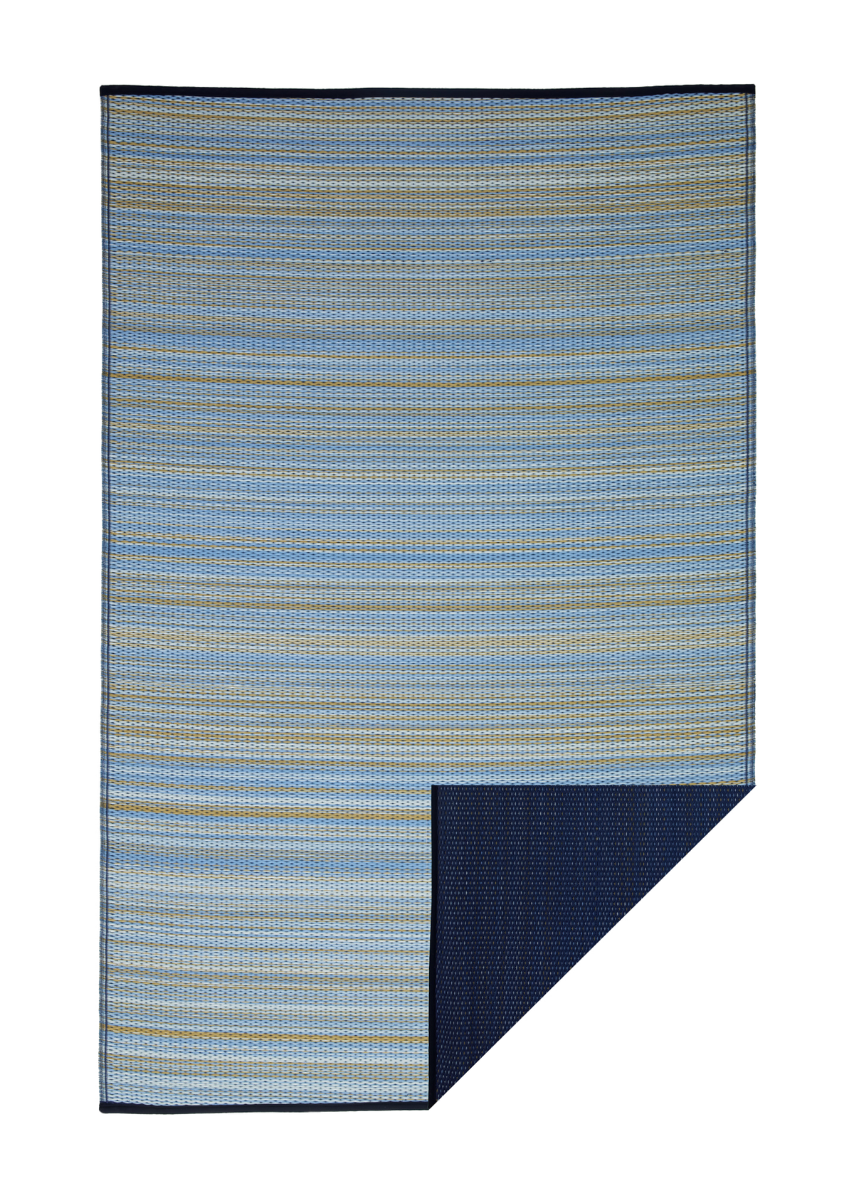 Cancun Shadow - Blue Outdoor Rug for Patio
