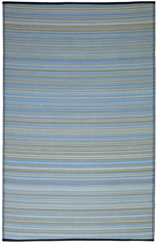 Cancun Shadow - Blue Outdoor Rug for Patio