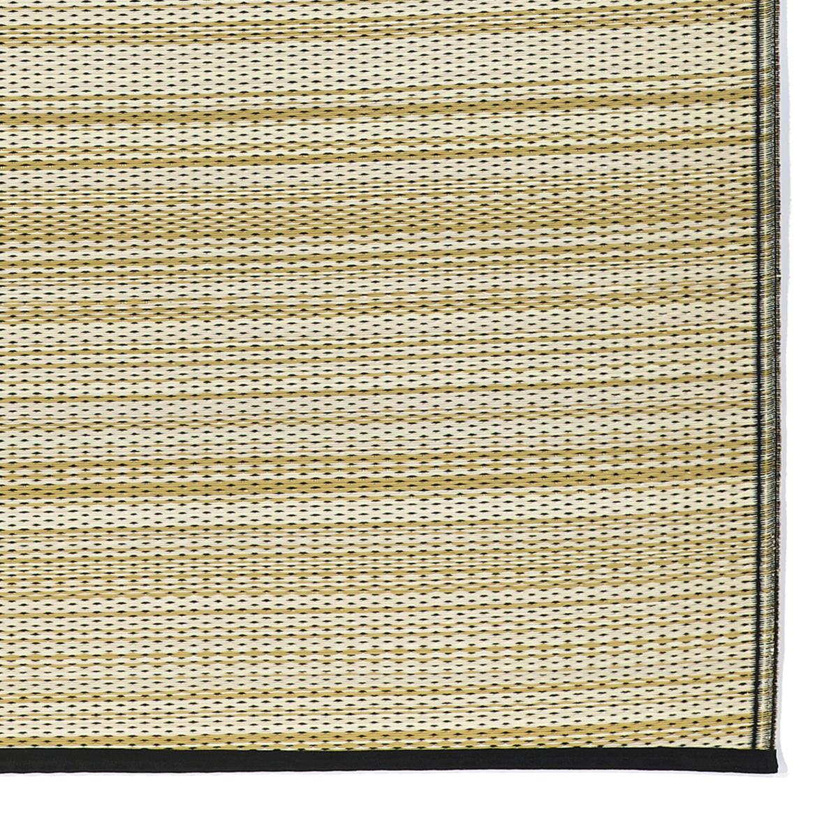 Cancun Shadow - Sand & Black Outdoor Rug for Patio
