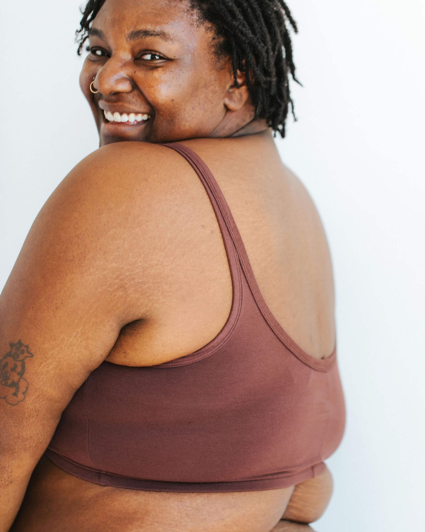 Longline Bra Chestnut
