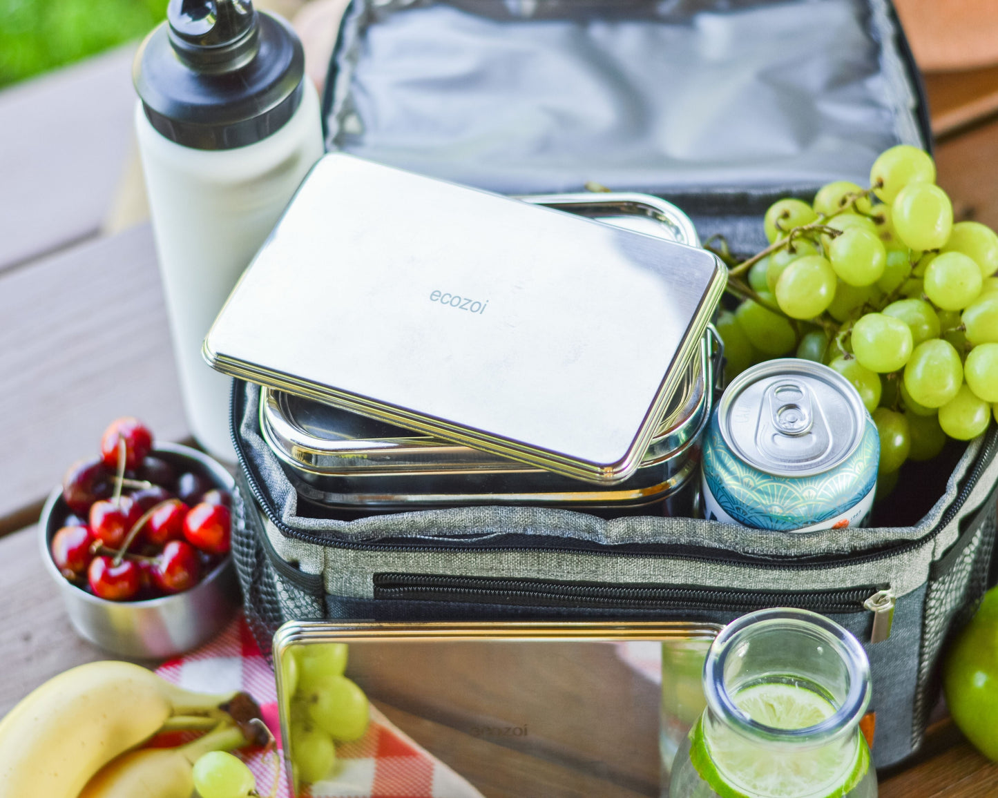 Stainless Steel Freezer PACKS FOR LUNCH Boxes and Lunch Bags, 2 Pack