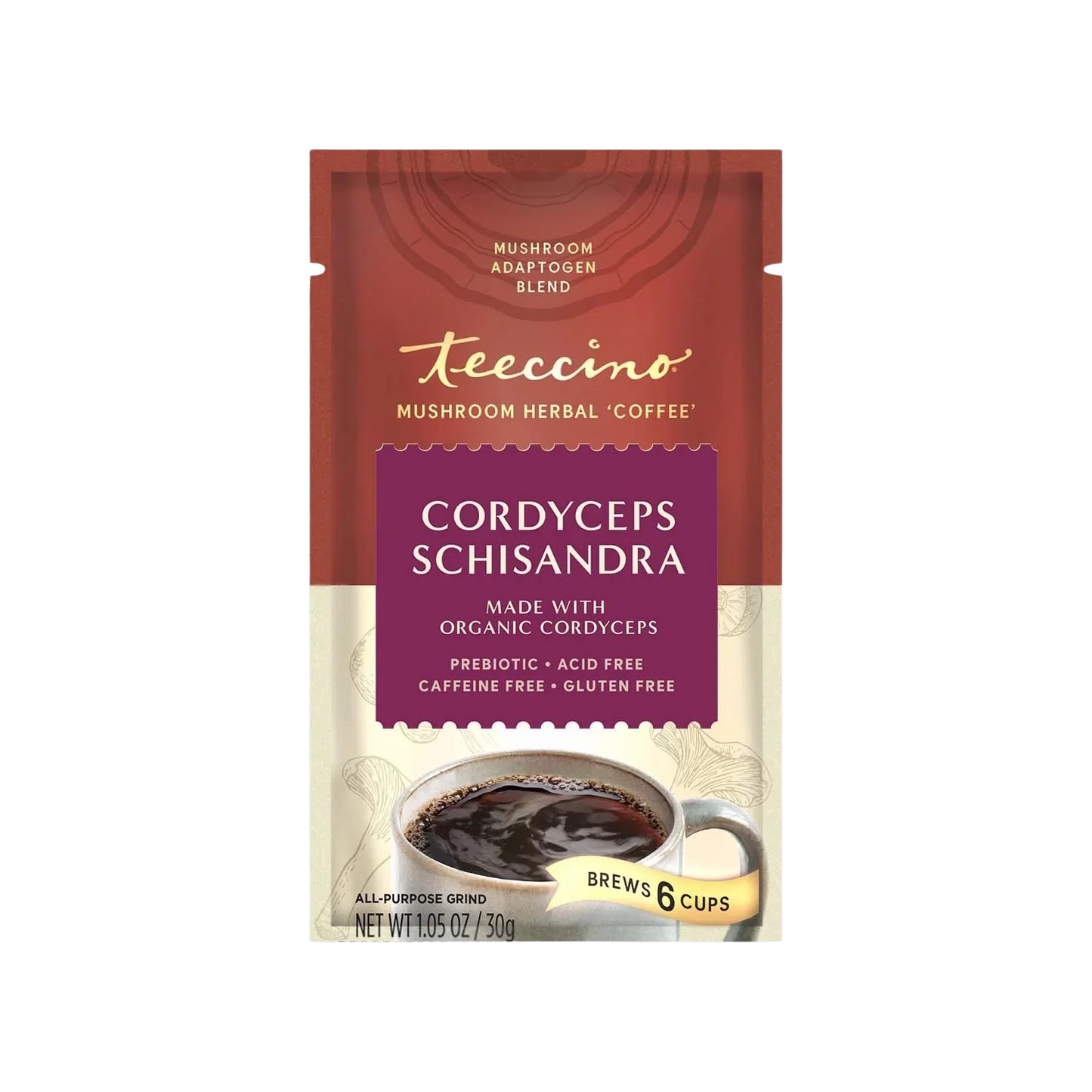 Cordyceps Schisandra Cinnamon Berry Mushroom Herbal Coffee