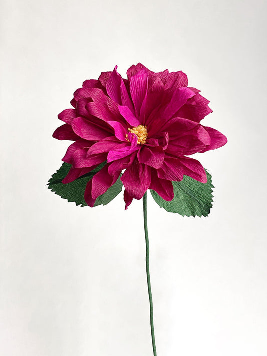 Dahlia Single Stem | Handcrafted Paper Flower
