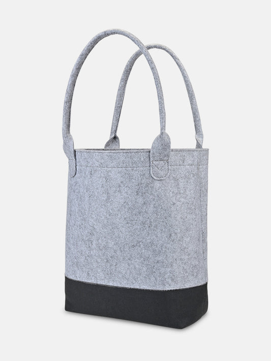 Felt Colorblock Tall Tote