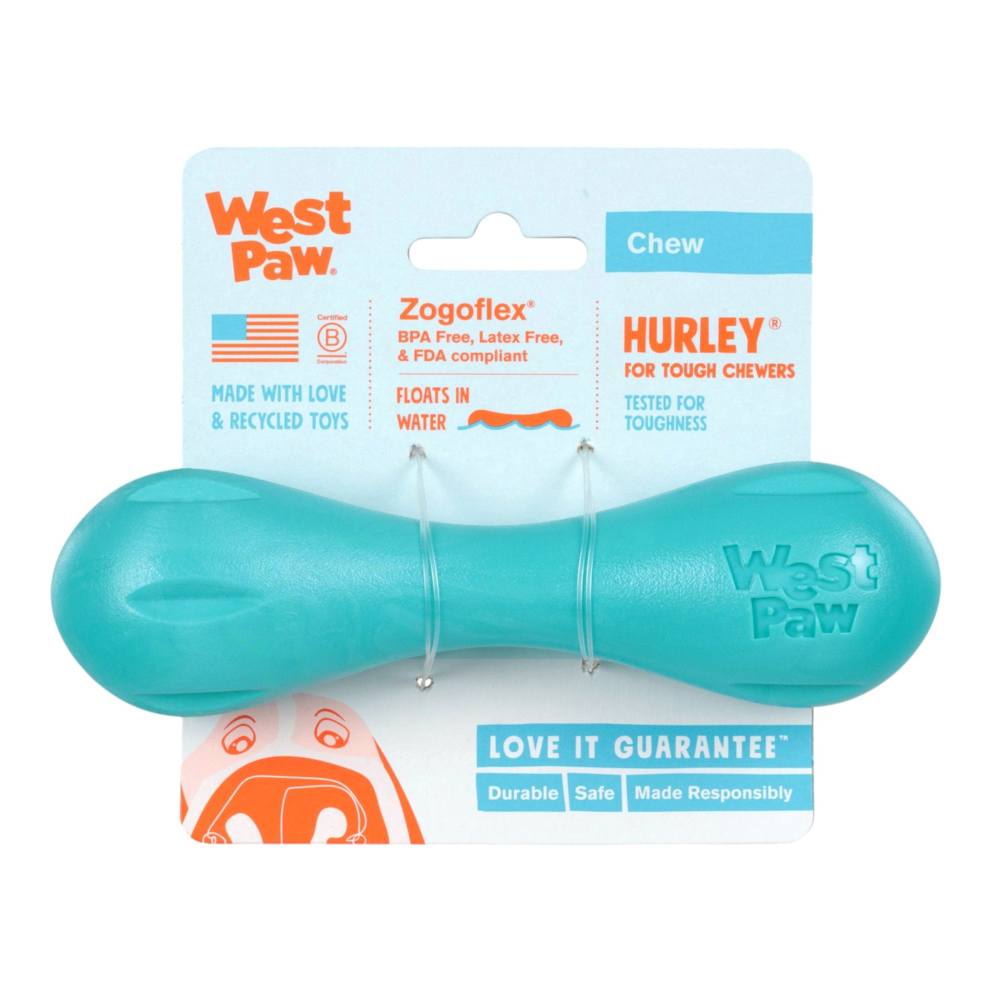 Hurley Teal Dog Toy