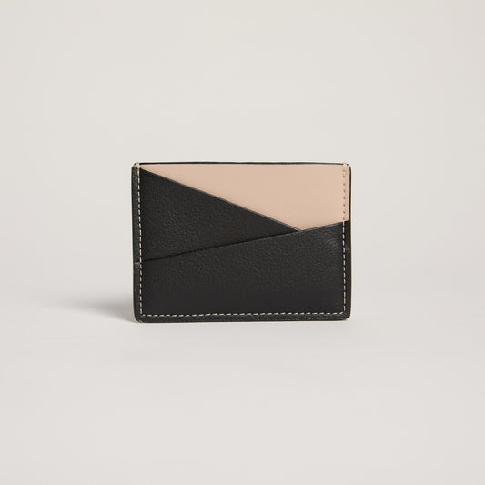 Gala Puzzle Cardholder (Black / Cream)