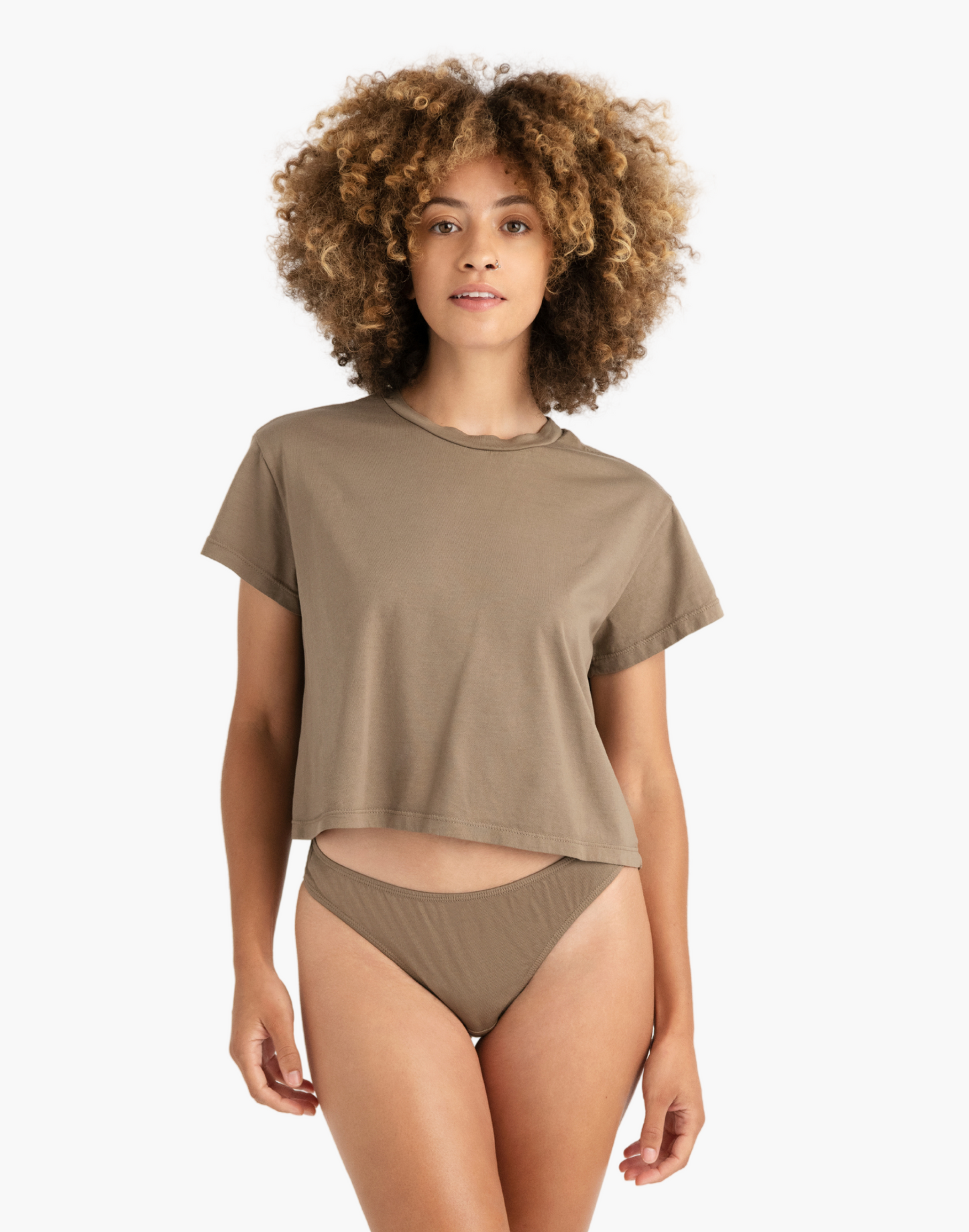Compostable Organic Cotton Crop 'Crop' Top