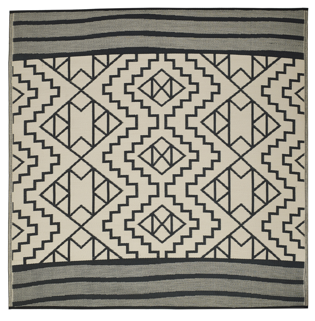Kilimanjaro - Black Outdoor Rug for Patio FINAL SALE