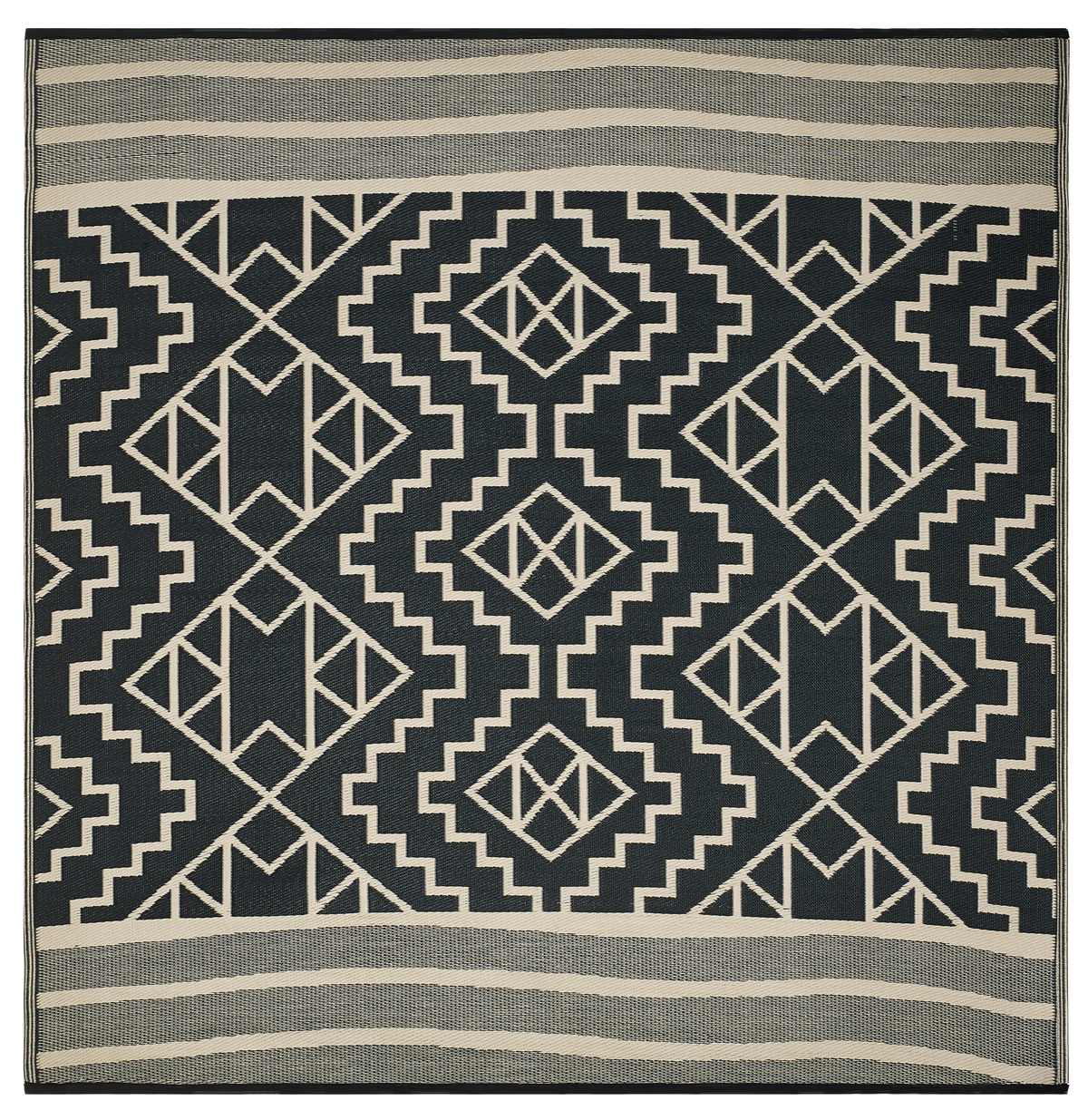 Kilimanjaro - Black Outdoor Rug for Patio FINAL SALE