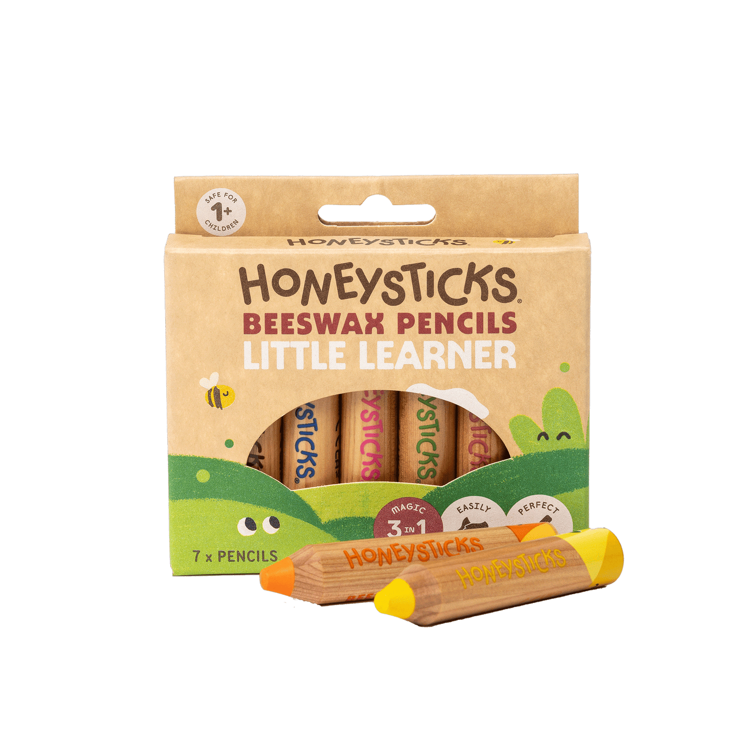 Honeysticks Magic 3-in-1 Beeswax Pencils Little Learners 7pk