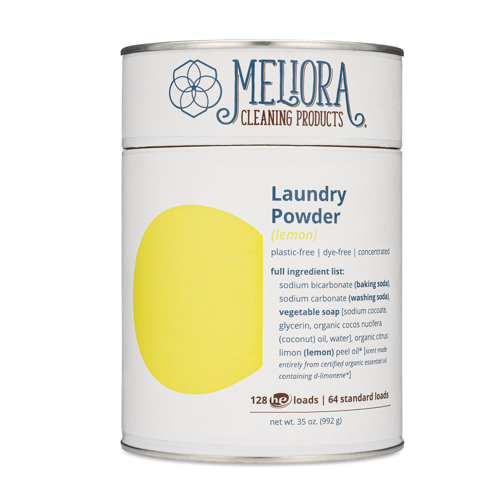 Laundry Powder Detergent - 128 HE (64 Standard) Loads - Plastic-Free