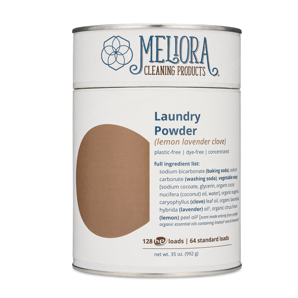 Laundry Powder Detergent - 128 HE (64 Standard) Loads - Plastic-Free
