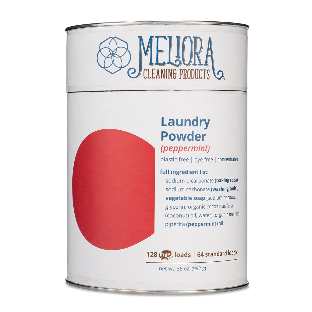 Laundry Powder Detergent - 128 HE (64 Standard) Loads - Plastic-Free