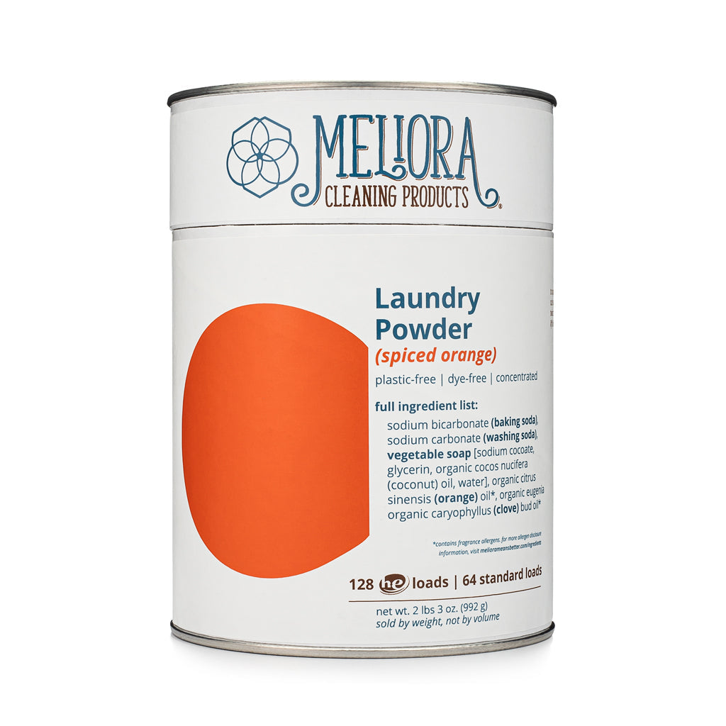 Laundry Powder Detergent - 128 HE (64 Standard) Loads - Plastic-Free