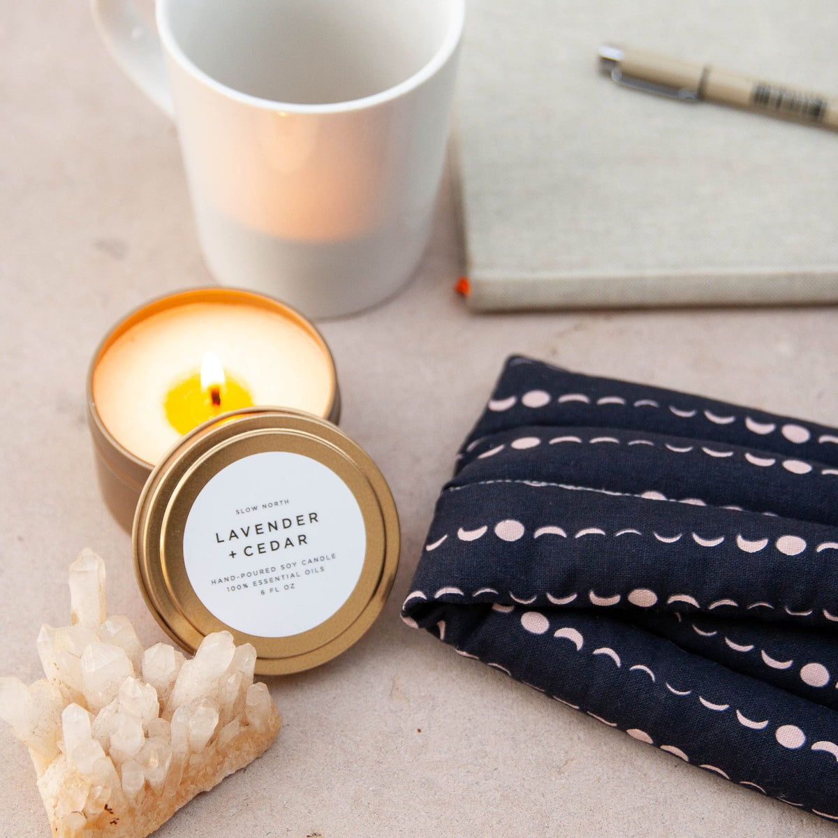 Lavender + Cedar Travel Tin Candle