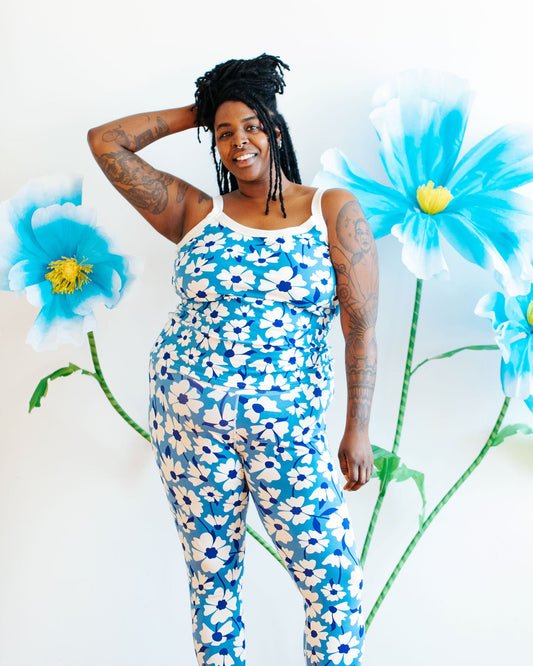 High Rise Extra Long Leggings Moody Blooms