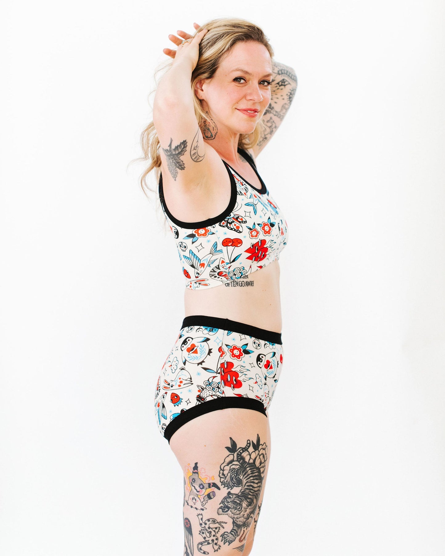 Longline Bra Inked Up