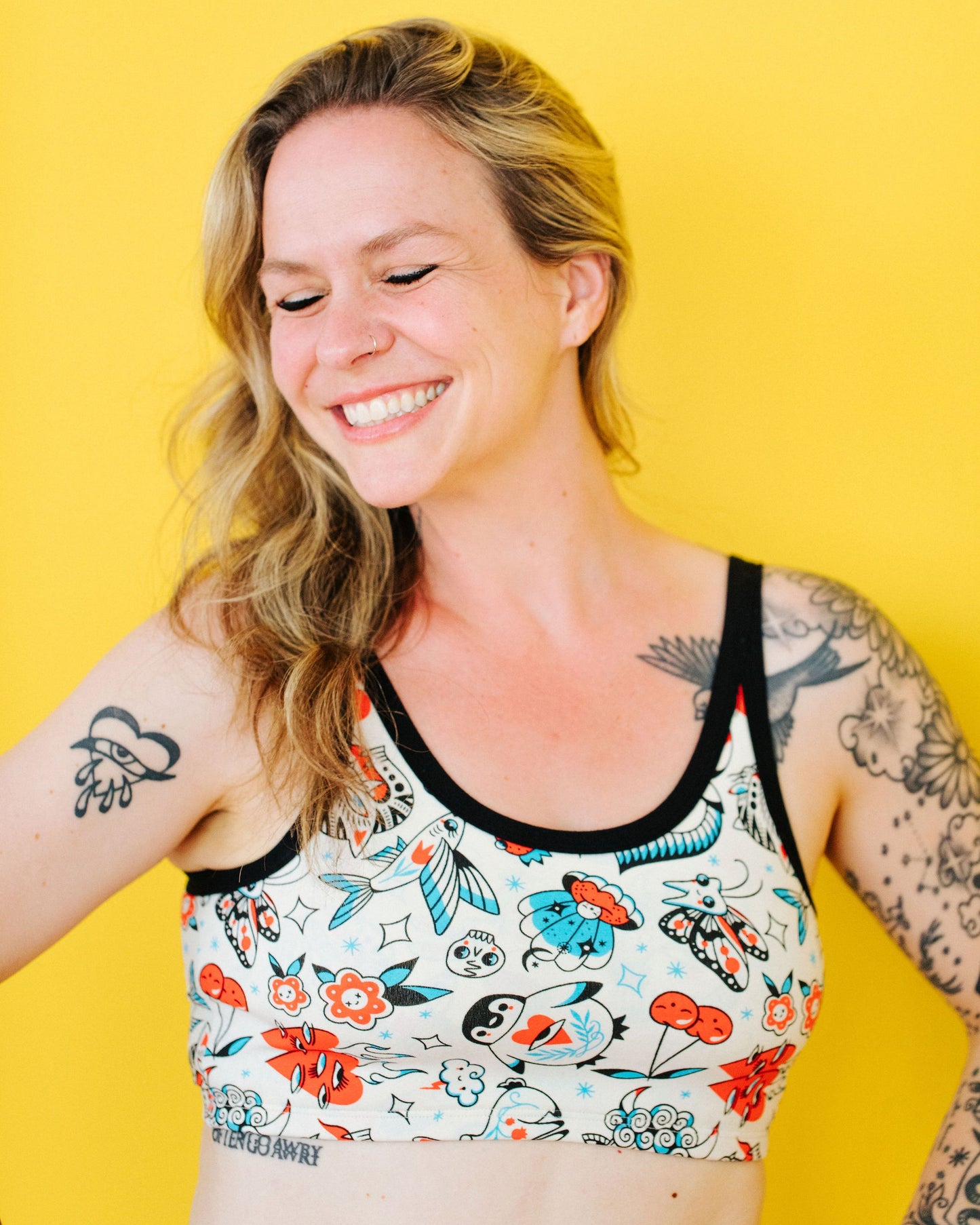 Longline Bra Inked Up