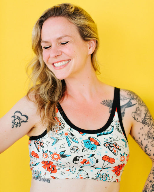 Longline Bra Inked Up