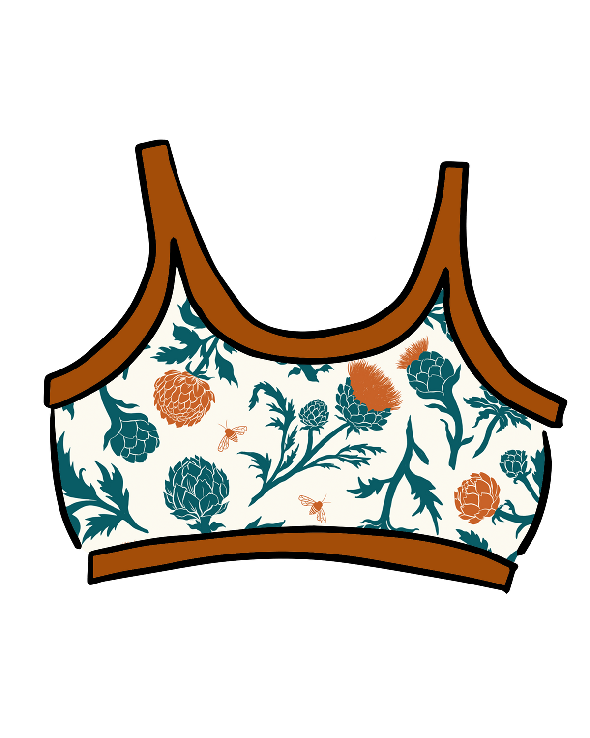 Longline Bra Robben's Artichokes