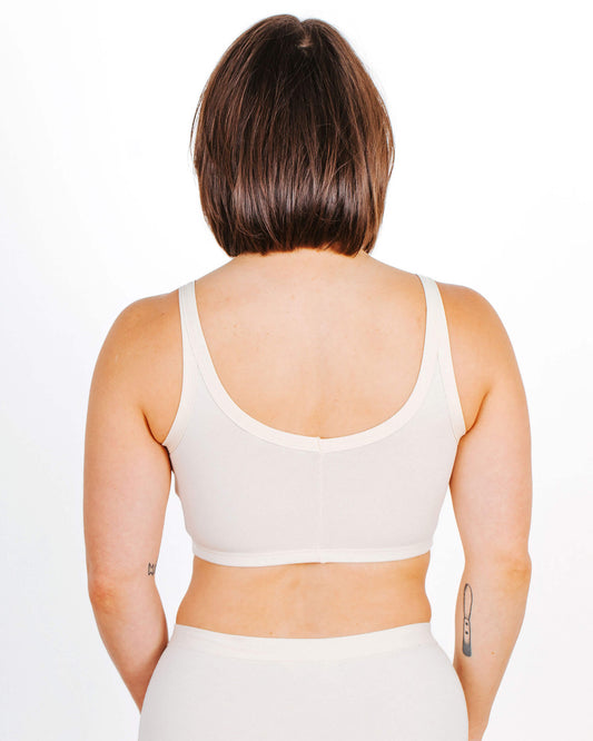 Longline Bra Plain Vanilla