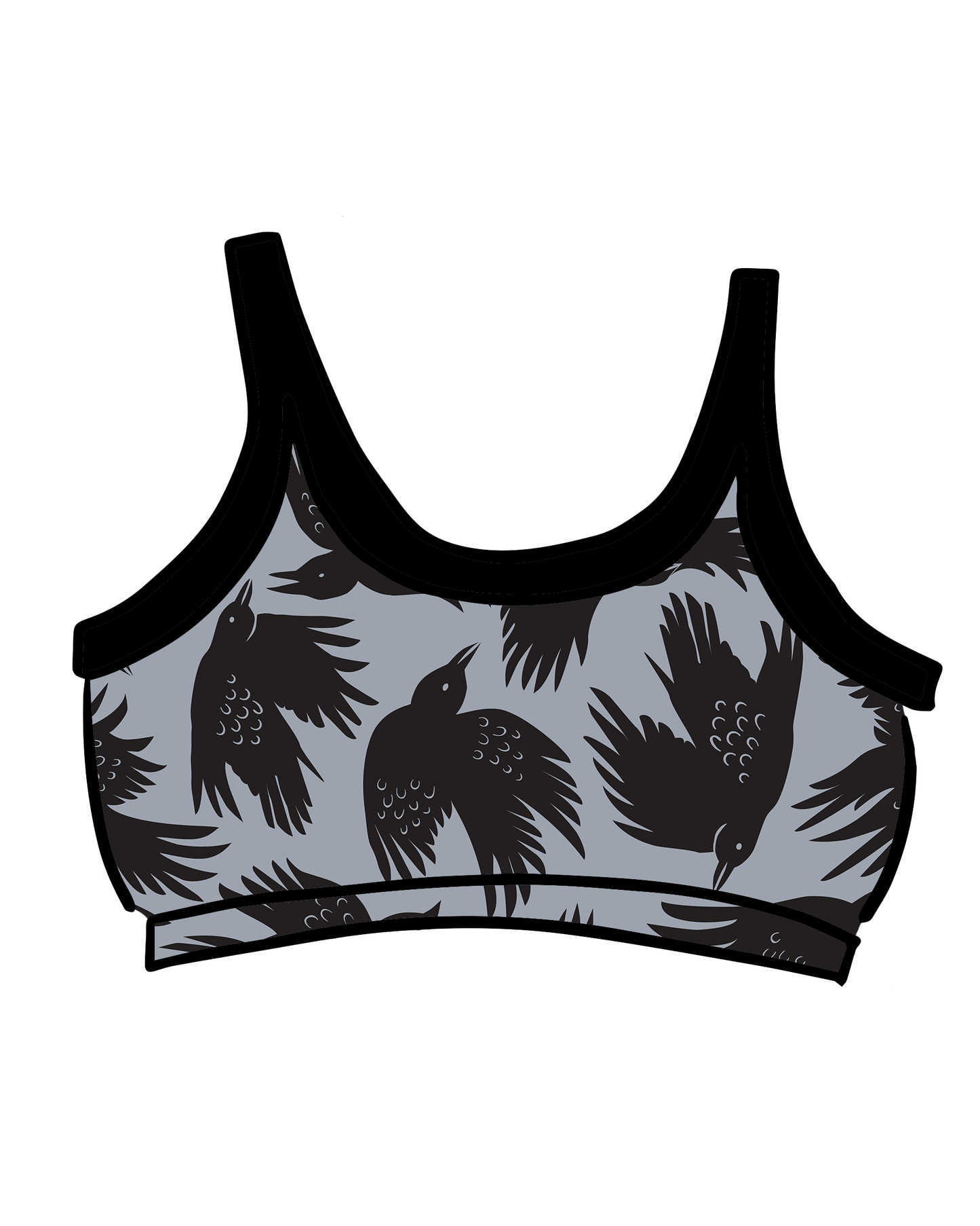 Longline Bra So it Crows