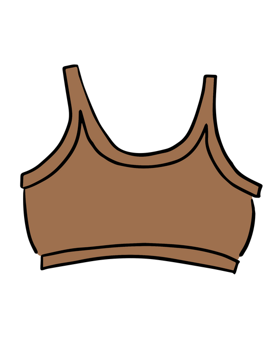 Longline Bra Hazelnut