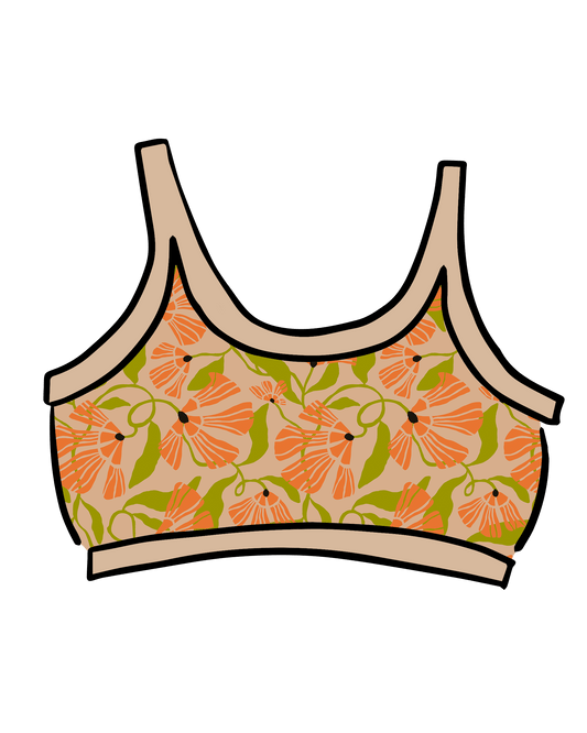 Longline Bra Secret Garden