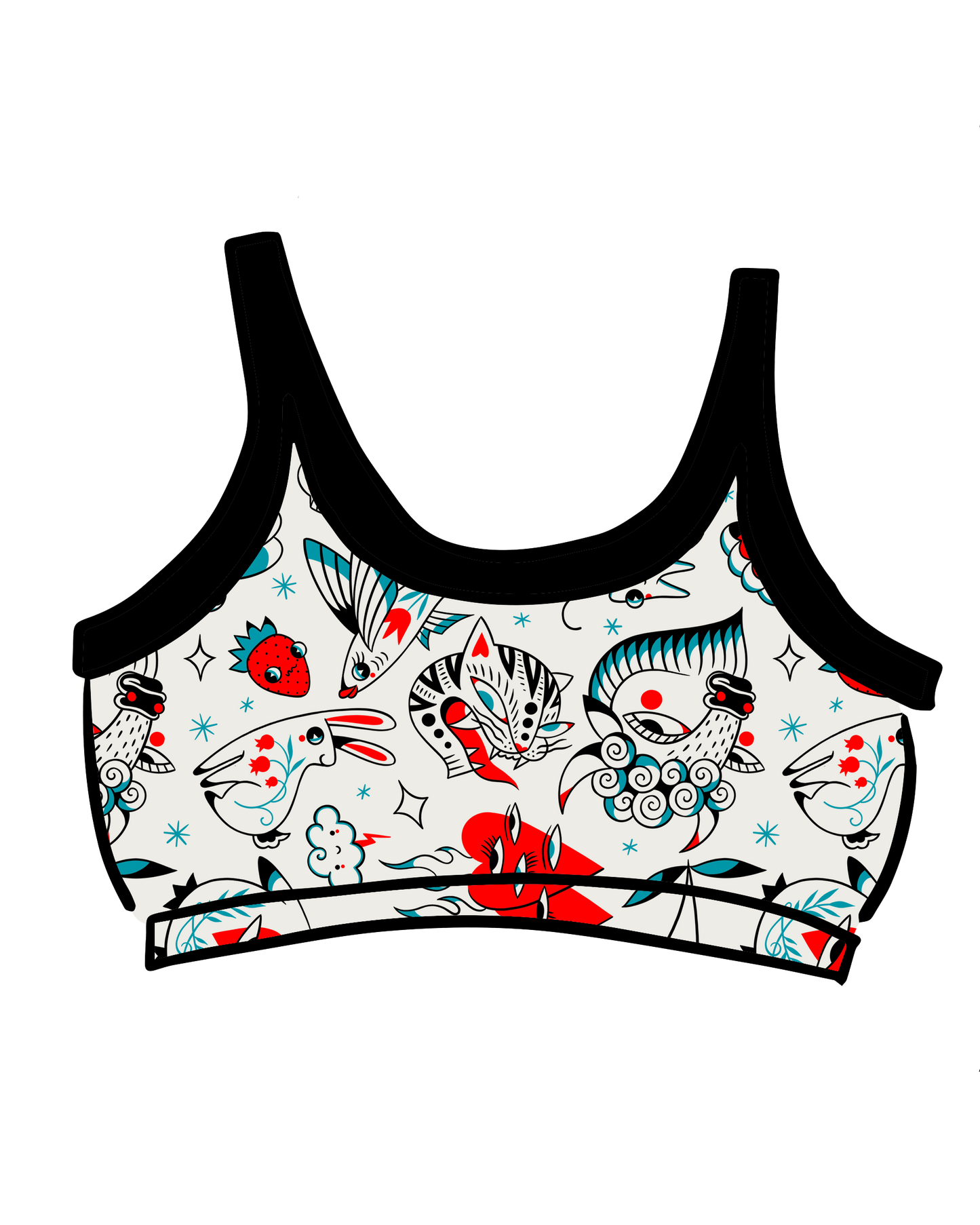 Longline Bra Inked Up